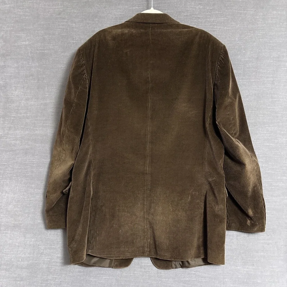 Vintage Calvin Sport Coat‎ 46L Brown Corduroy Blazer Jacket Casual Classic